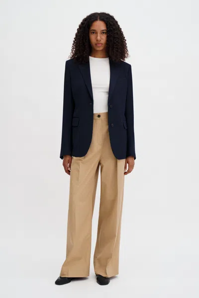 Filippa K Paloma Cotton Trousers In Brown