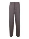 Filippa K Wide Pleated Flannel Trousers In Brown