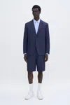 Filippa K Patch Pocket Blazer In Blue