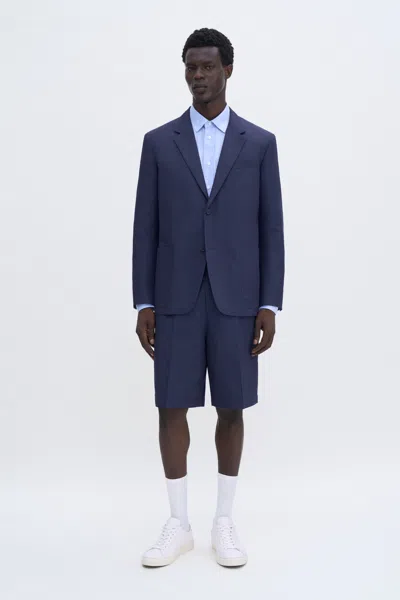 Filippa K Patch Pocket Blazer In Blue