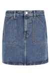 Filippa K Patch Pocket Mini Skirt In Blue