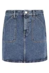 Filippa K Patch Pocket Mini Skirt In Washed Mid