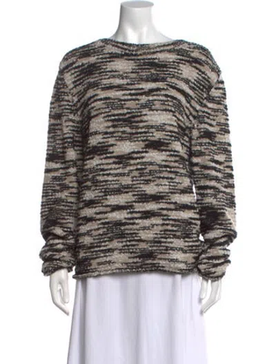 Pre-owned Filippa K Patterned Crew Neck Sweater In Multicolor