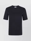 Filippa K Plain Short Sleeve Crew Neck Top In Black