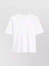 Filippa K Plain Short Sleeve Crew Neck Top In White