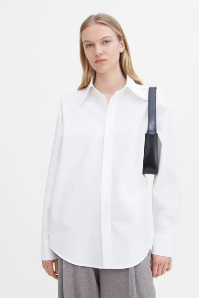 Filippa K Cotton Poplin Shirt In White
