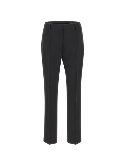 Filippa K Pressed-crease Slim-fit Trousers In Schwarz