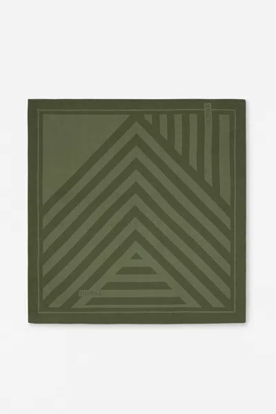 Filippa K Printed Silk Scarf In Green