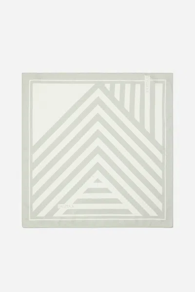 Filippa K Printed Silk Scarf In Green