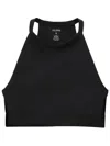 Filippa K Layered High Neck Halterneck Sports Bra In Black