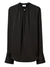 Filippa K Raglan-sleeve Buttoned Blouse In Black