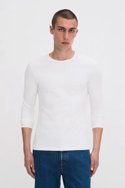 Filippa K Regenerative Cotton Longsleeve Tee In White