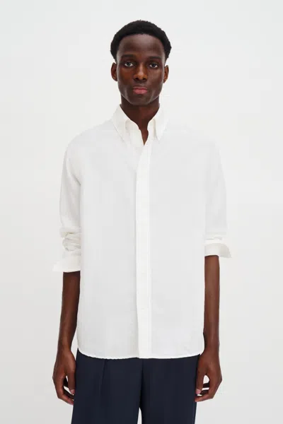 Filippa K Relaxed Cotton Linen Shirt In White