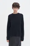 Filippa K Relaxed Linen Sweater In Black