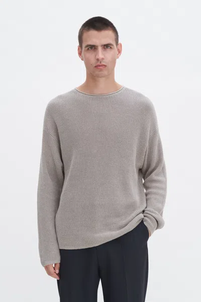 Filippa K Relaxed Linen Sweater In Grey