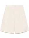 Filippa K Beige Linen And Cotton Blend Shorts
