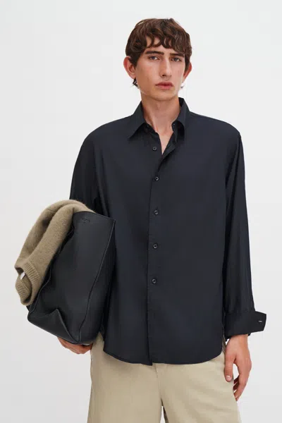 Filippa K Relaxed Voile Shirt In Black