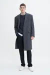 FILIPPA K RELAXED WOOL HERRINGBONE COAT