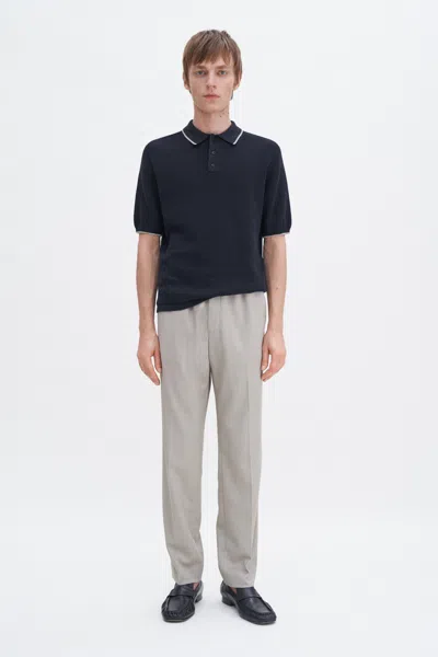 Filippa K Relaxed Wool Trousers In Beige