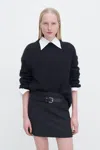 Filippa K Ribbed Mohair Sweater In Black