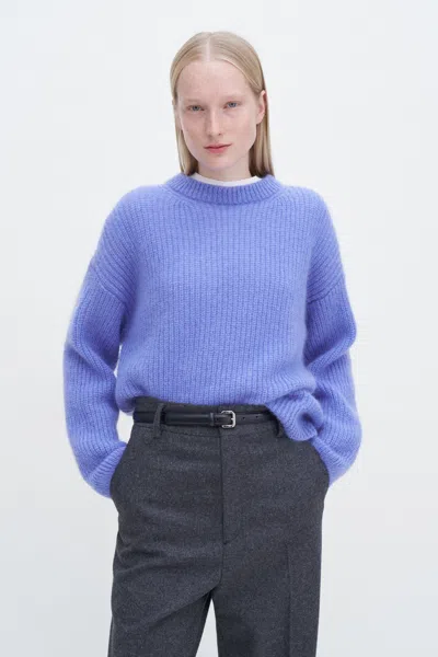 Filippa K Ribbed Mohair Sweater In Blue