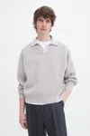 Filippa K Ribbed Polo Shirt In White