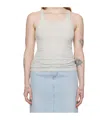 Filippa K Gray Rib Tank Top In Blue