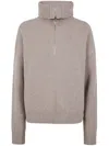 Filippa K Zip Roll-neck Sweater In Neutral