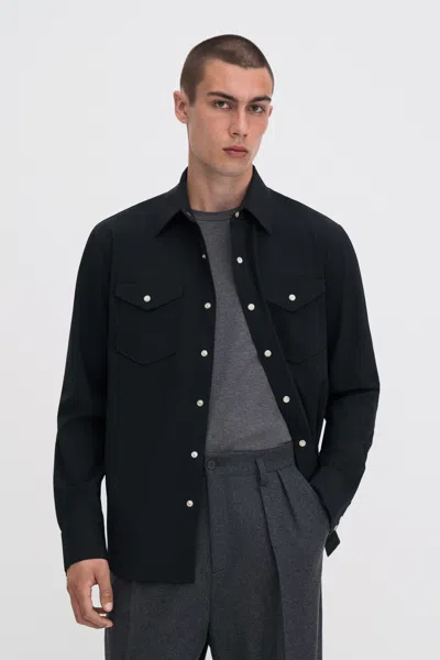 Filippa K Rodeo Shirt In Black
