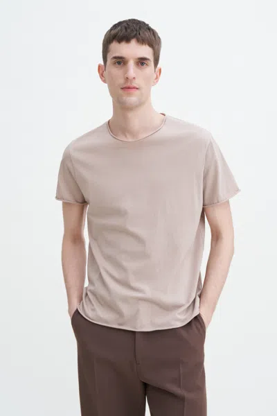 Filippa K Roll Neck Tee In Brown