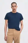 Filippa K Roll Neck Tee In Blue