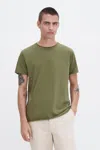 Filippa K Roll Neck Tee In Green