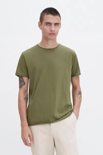 Filippa K Roll Neck Tee In Green