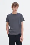 Filippa K Roll Neck Tee In Grey