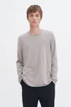 Filippa K Rolled Edge Knit Sweater In Grey