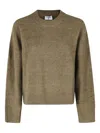 Filippa K Round-neck Sweater In Green