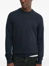 Filippa K Round-neck Wool Sweater In Blue