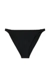 Filippa K Ruched-side Bikini Bottoms In Black