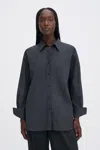 Filippa K Sammy Pinstripe Shirt In Gray