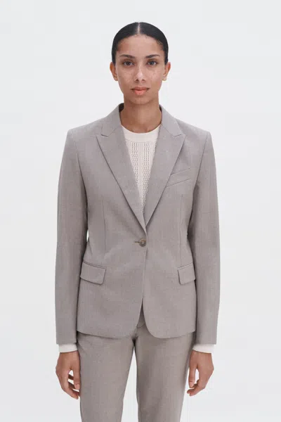 Filippa K Sasha Cool Wool Blazer In Gray