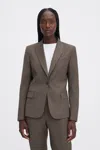 Filippa K Sasha Cool Wool Blazer In Brown