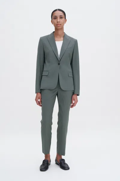 Filippa K Sasha Cool Wool Blazer In Green