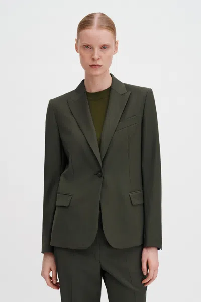 Filippa K Sasha Cool Wool Blazer In Green