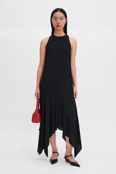 Filippa K Scarf Hem Dress In Black