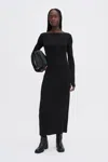 Filippa K Scooped Back Jersey Dress In Black