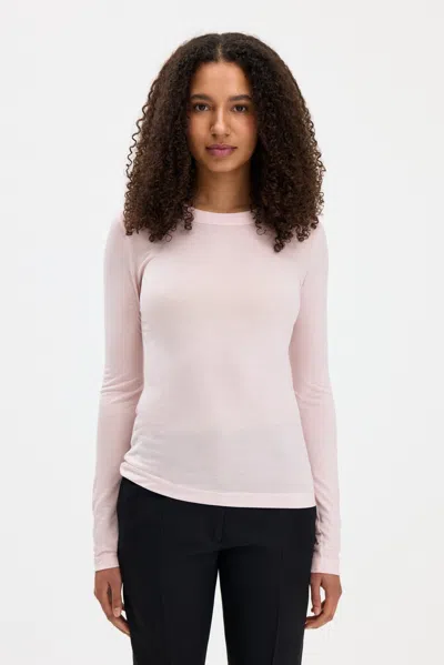 Filippa K Scooped Longsleeve Top In Pink