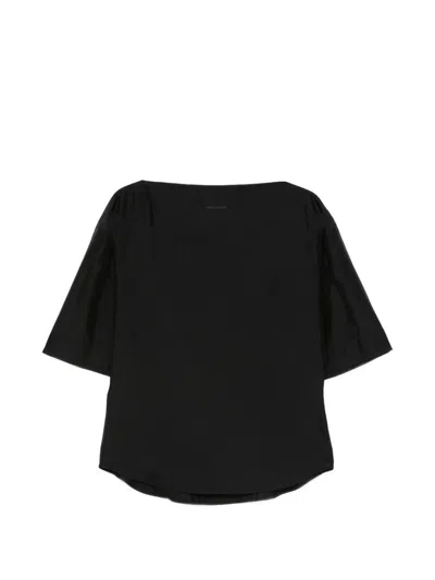 Filippa K Sheer Tee In Black