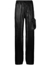 Filippa K Shiny Cargo Track Pants In Black