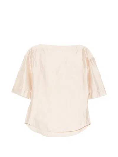 Filippa K Short-sleeve Blouse In Neutral