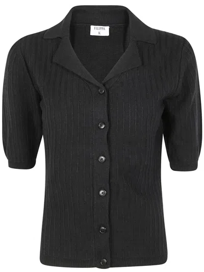 FILIPPA K FILIPPA K SHORTSLEEVE COLLAR CARDIGAN